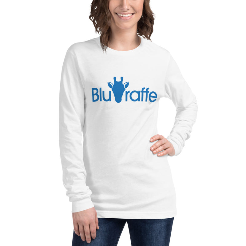 Bluraffe Unisex Long Sleeve Tee White