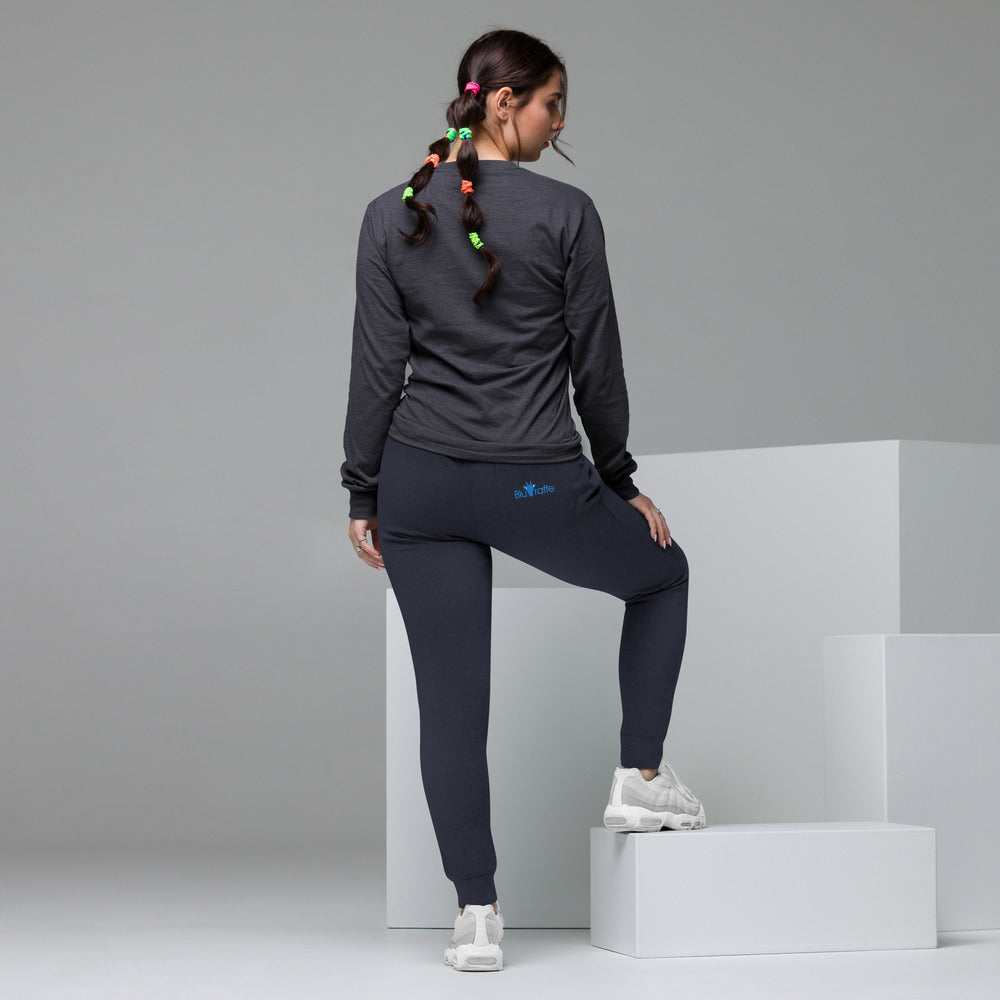 Bluraffe Unisex Skinny Joggers Blue back