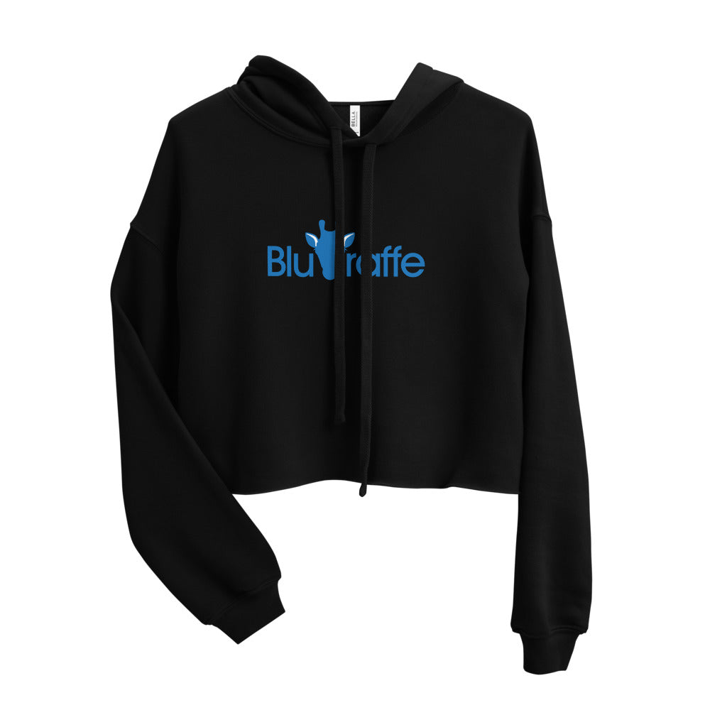 Women's Bluraffe Crop Hoodie Black