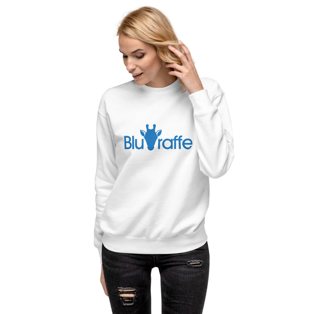 Bluraffe Unisex Fleece Pullover White